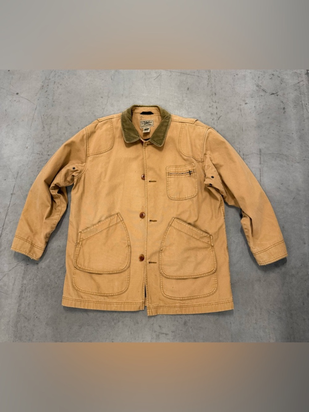 Vintage LL BEAN Field Jacket Hunting Fishing Barn Chore‎ Canvas Coat Size XL Reg